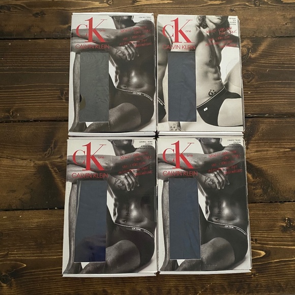 Calvin Klein CK One Microfiber Lot of 4 Men's Underwear (3) Trunk & (1) Brief XL